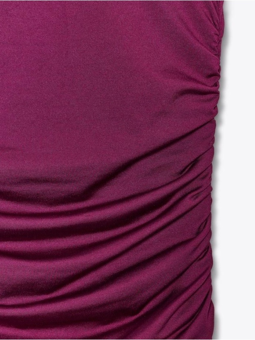 ZARA Ruched Halter Midi Dress in Deep Magenta size medium - Picture 8 of 13